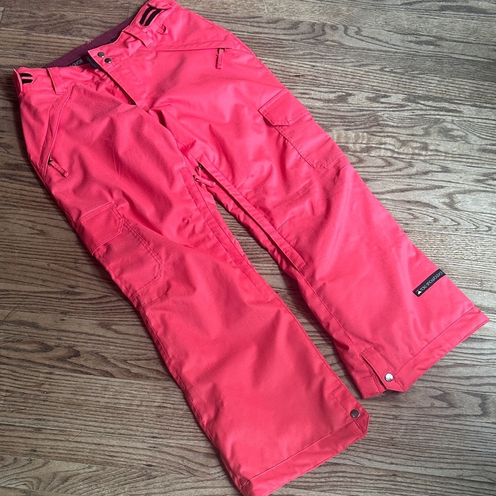 Ride Snowboard Pants Coral Pink Ski Size Small EUC